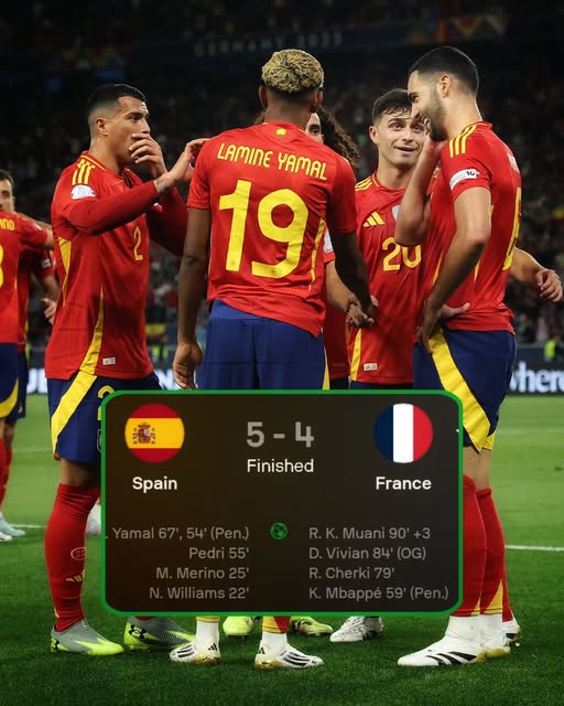 Nations League: Yamal shines as Spain edge France ...