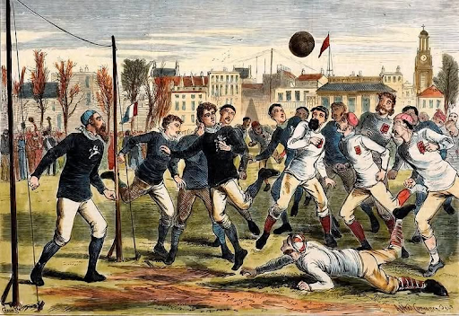 The first international football match that ever t...