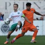 image of two player of RFS vs Grobiņ in action