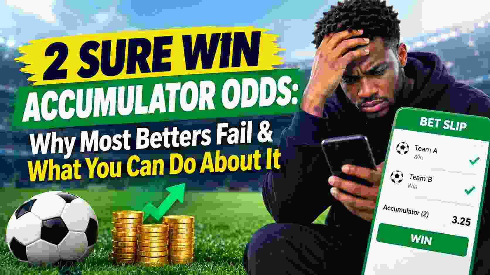 2 sure win accumulator odds: why most betters fail & what you can do about it
