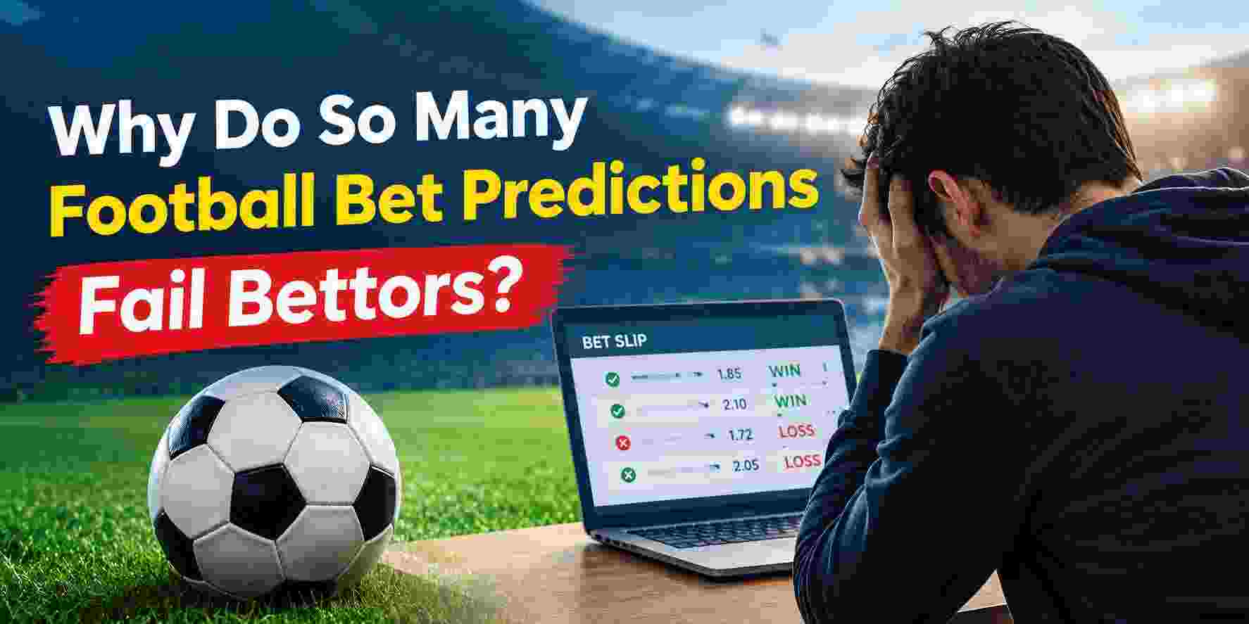 Why Do So Many Football Bet Predictions Fail Bettors?